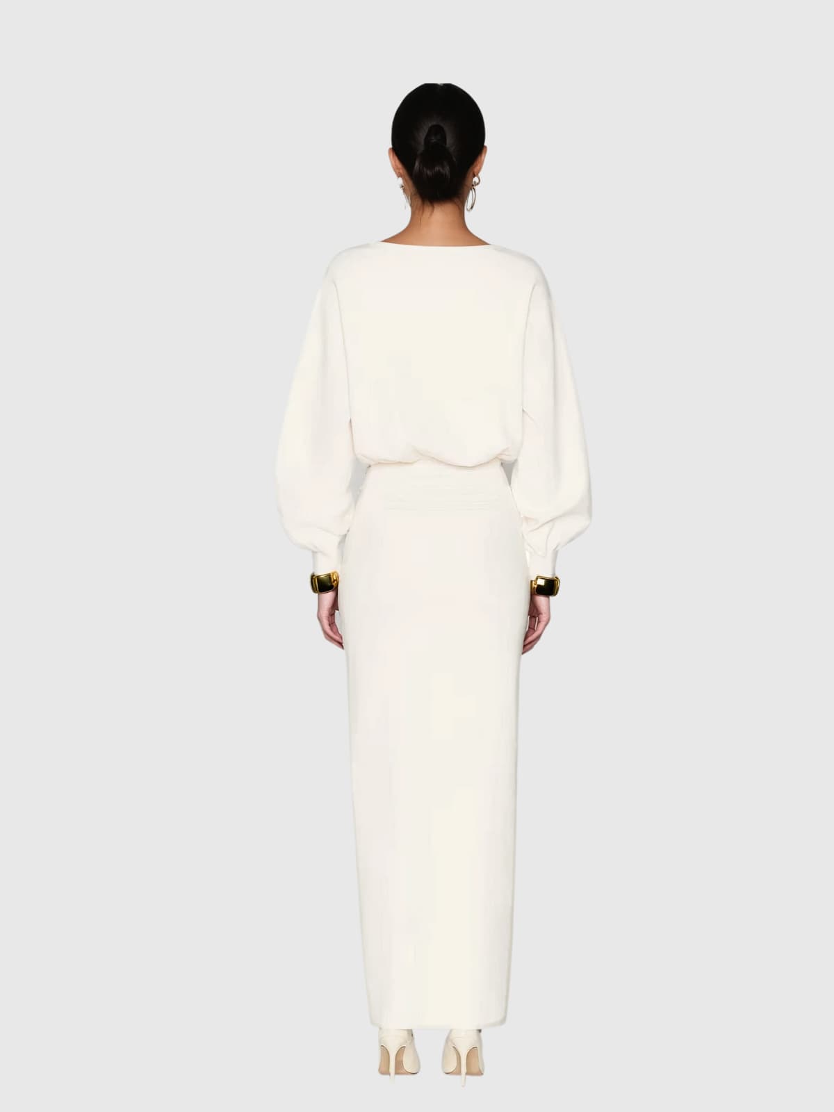 Plthrix Long Sleeve Maxi Dress