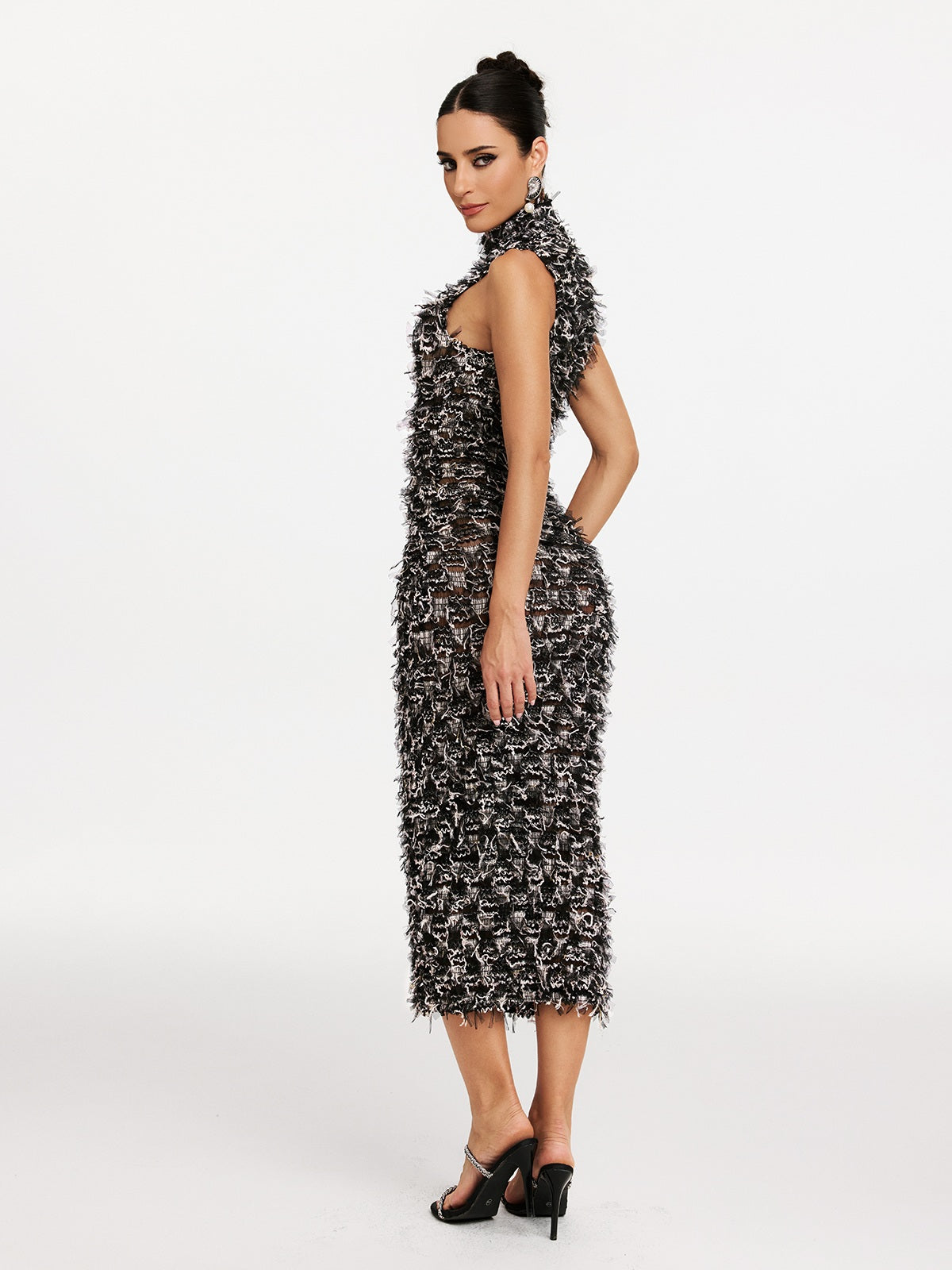 Quazrik High Neck Midi Dress