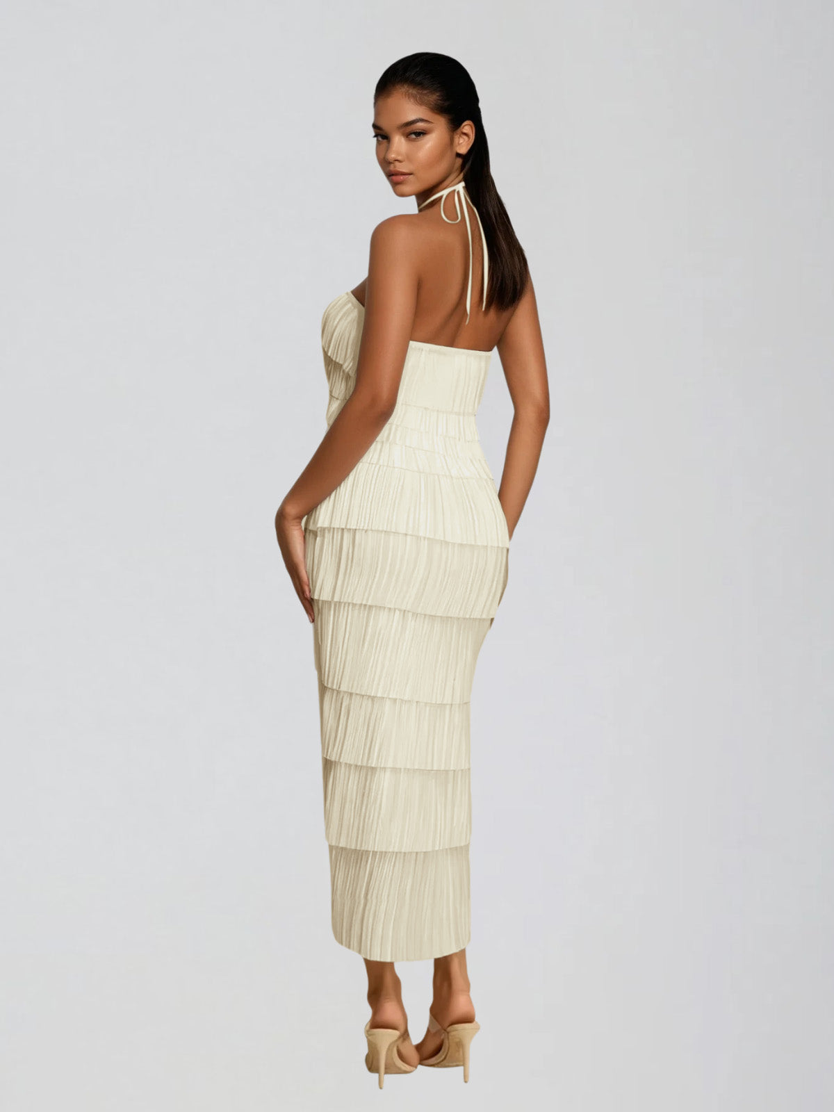 Quelara Halterneck Maxi Dress
