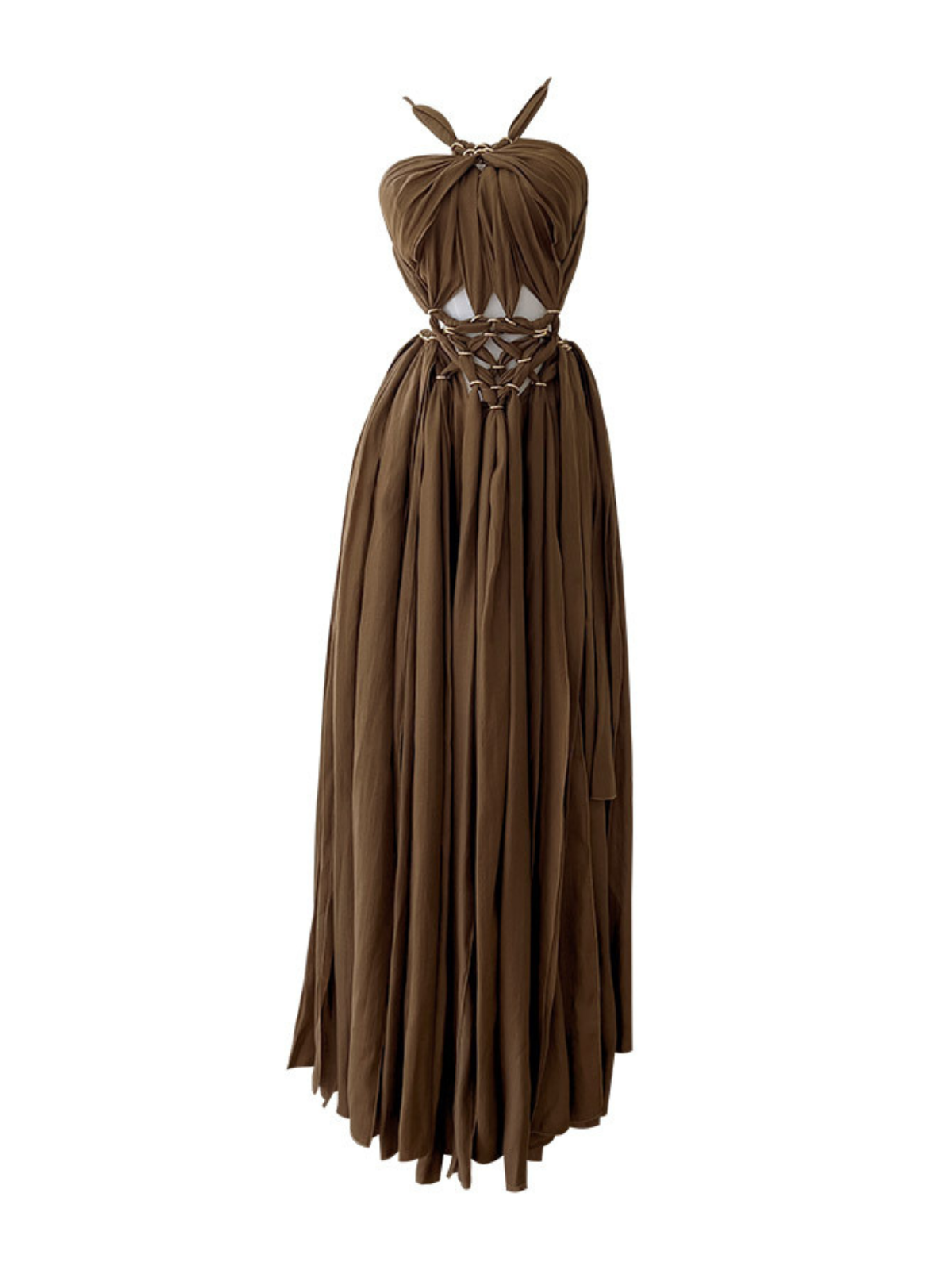 Quelira Halterneck Cutout Maxi Dress