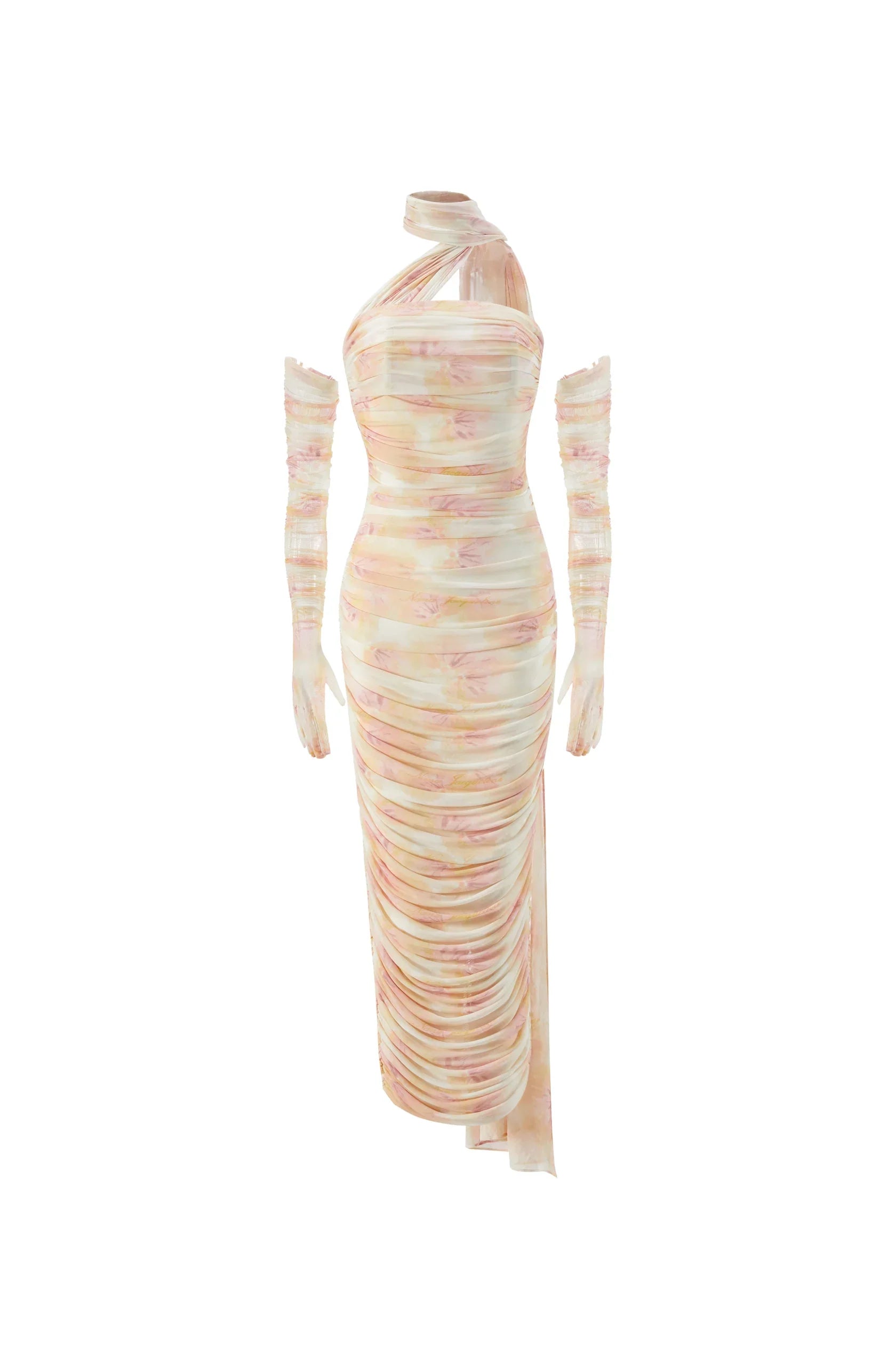 Elegant Ruched Full Sleeve Dress