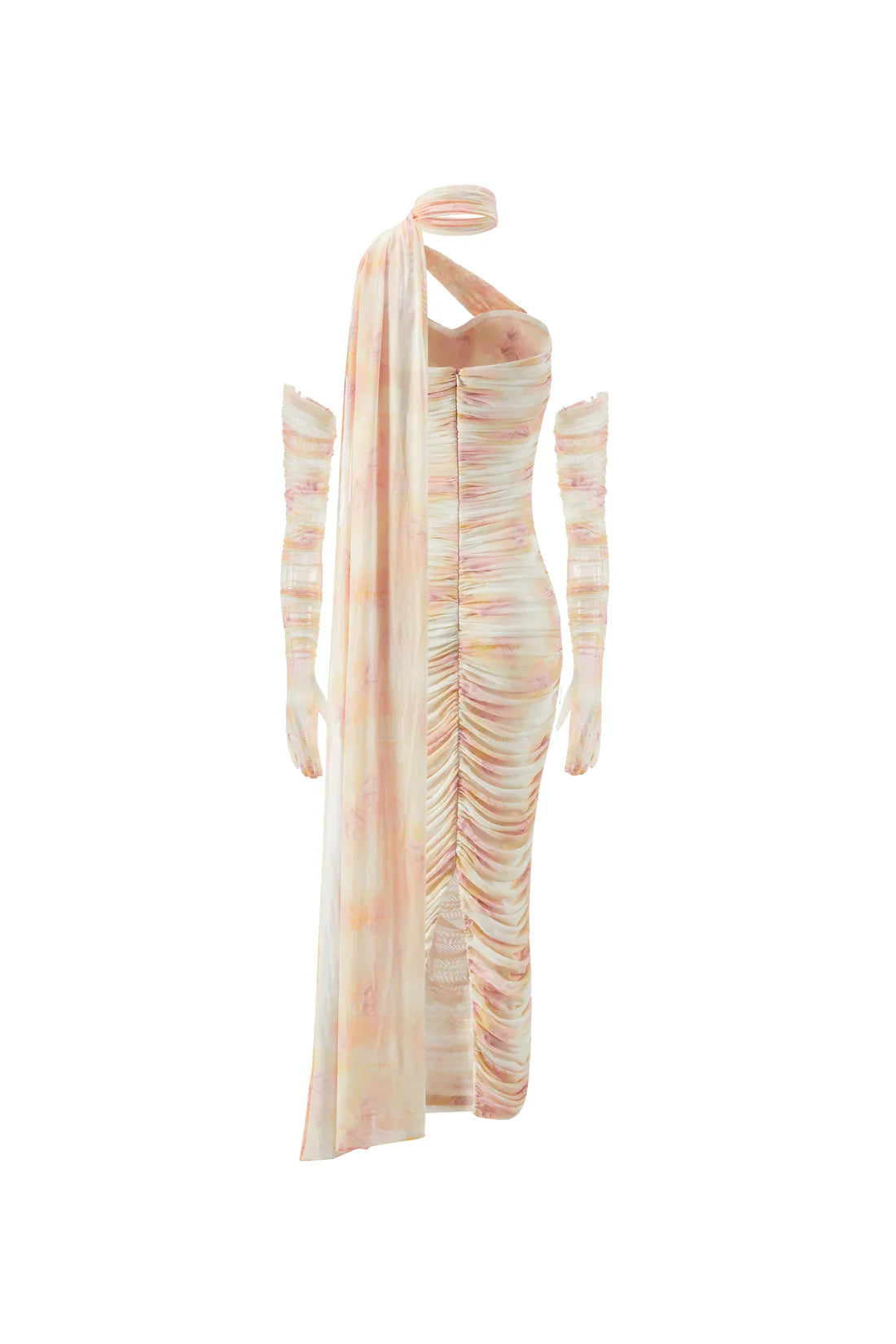 Elegant Ruched Full Sleeve Dress