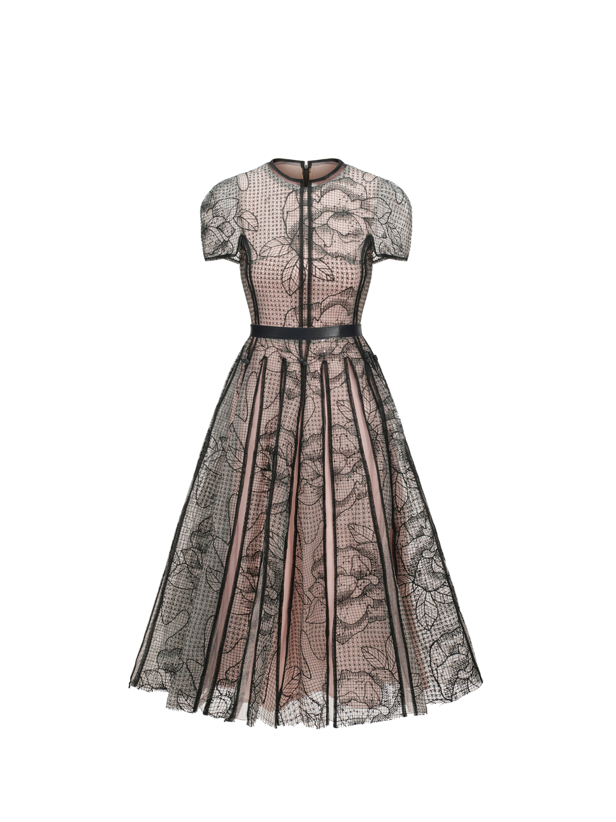 Rhaxma Floral Embroidered Midi Dress