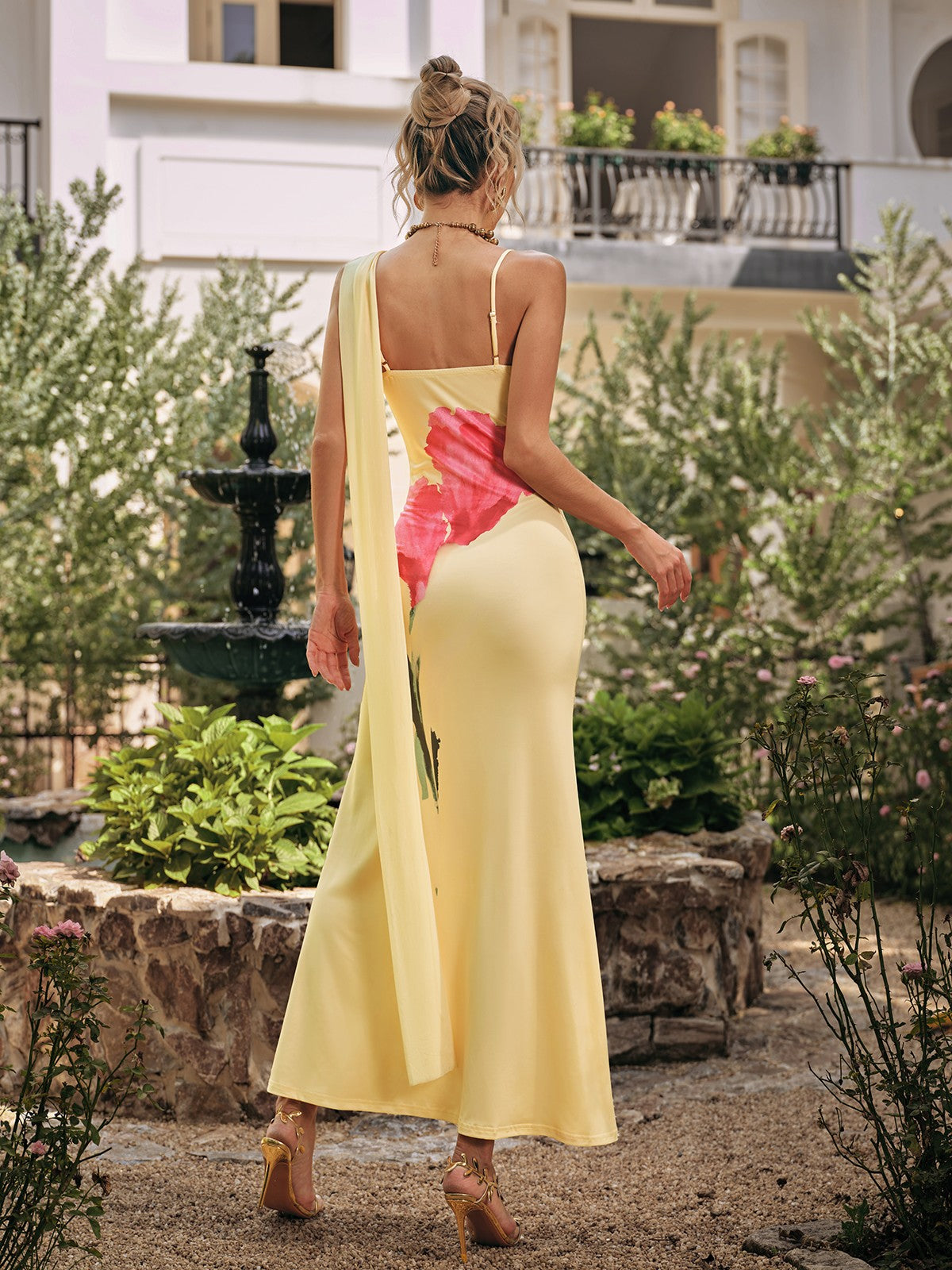 Rhodri Floral Scarf Maxi Dress