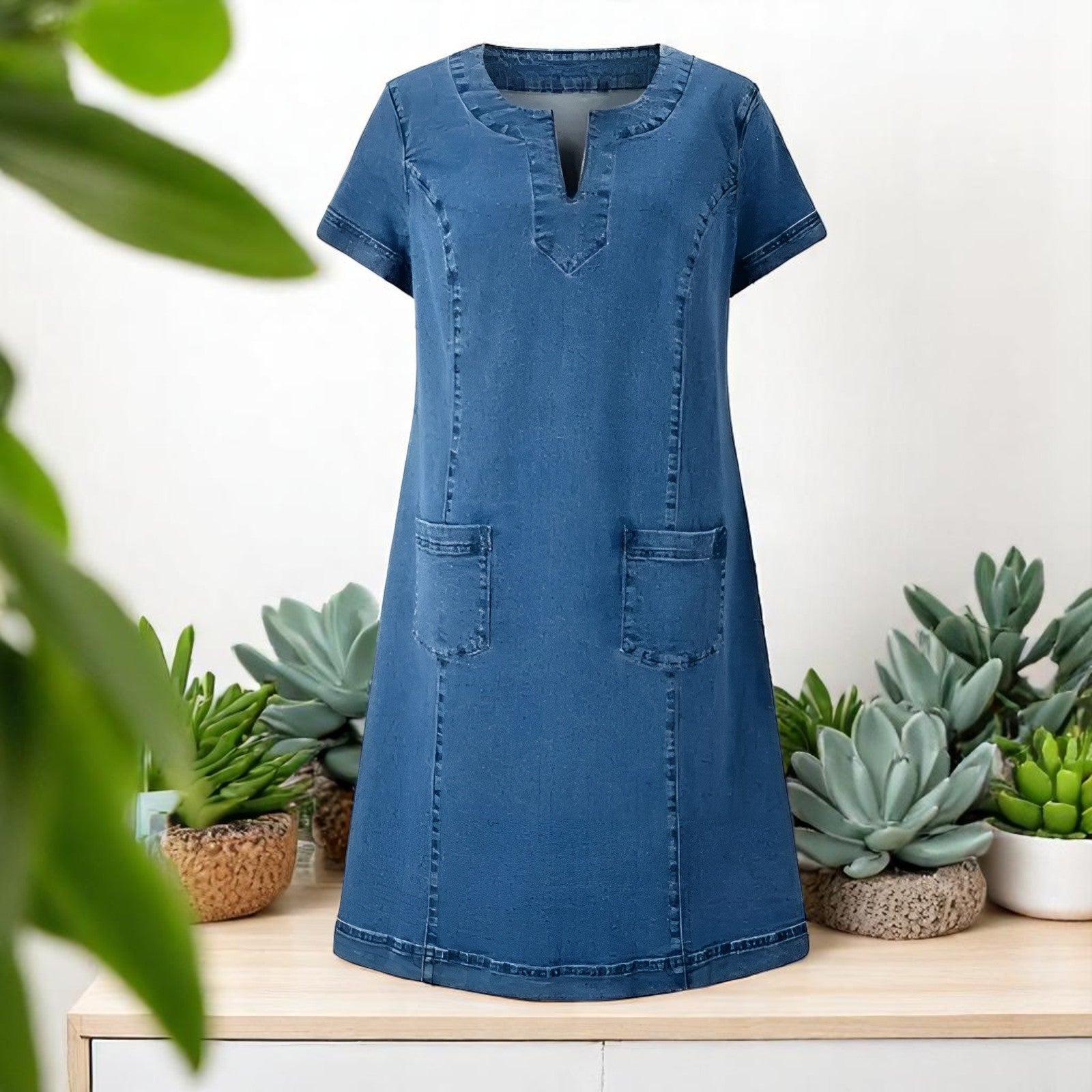 Michele - Denim Casual Dress