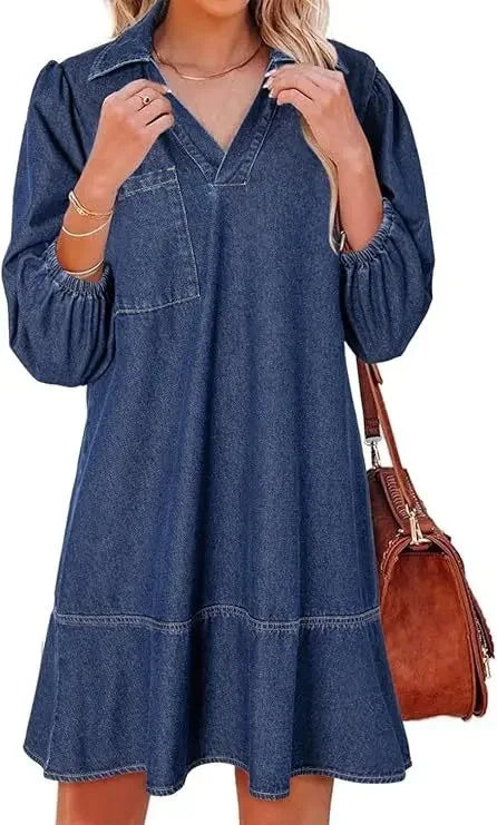 Nancy - Casual Denim Dress