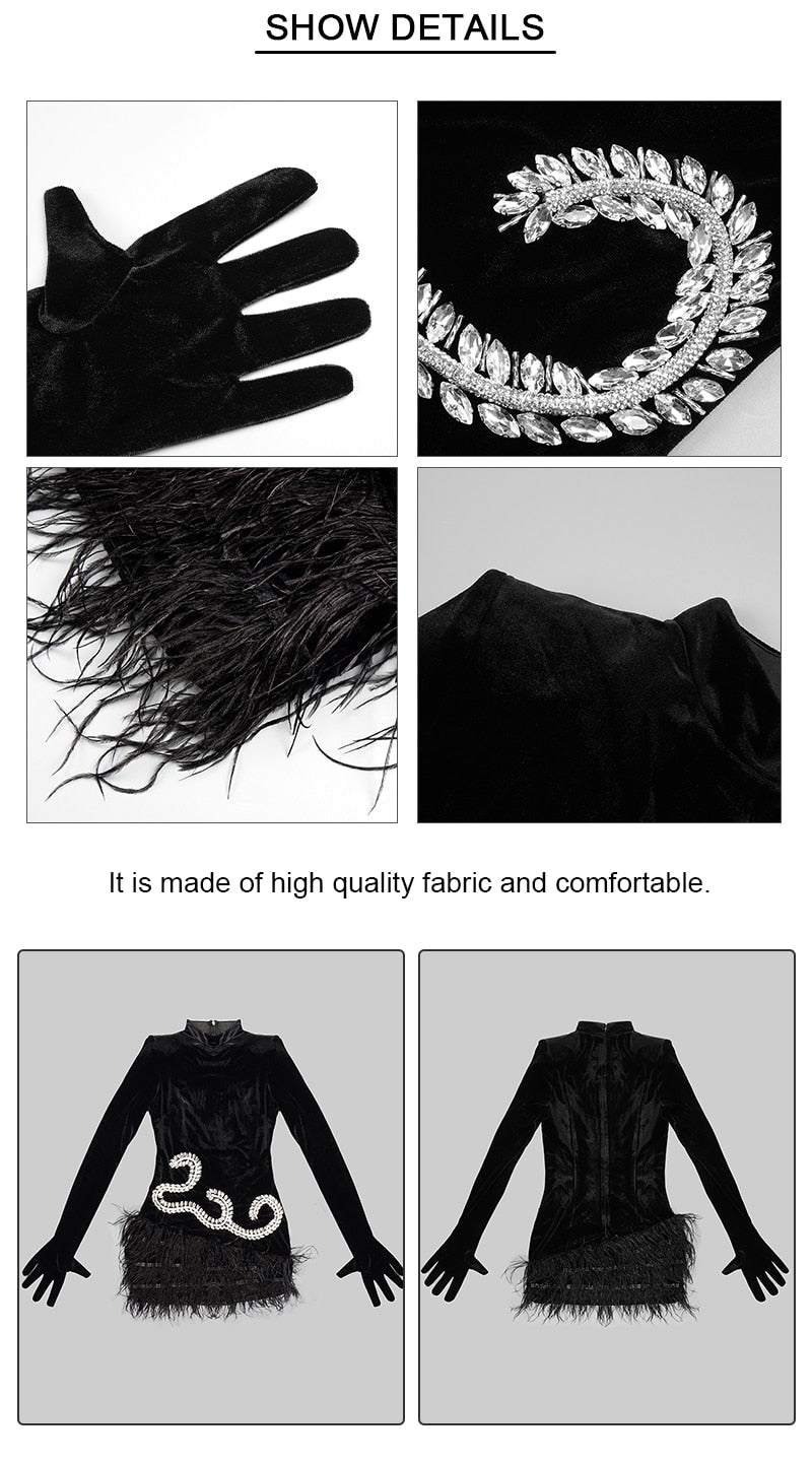 CHARMING CELEB BLACK EVENT DRESS