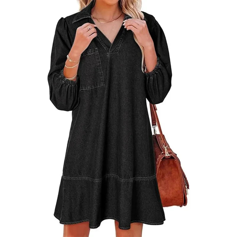 Nancy - Casual Denim Dress