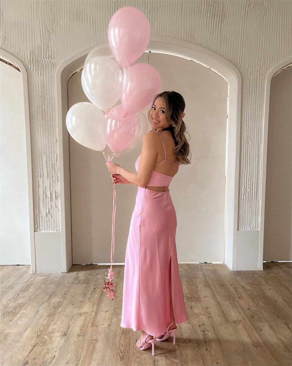 SATIN ROMANTIC DRESS