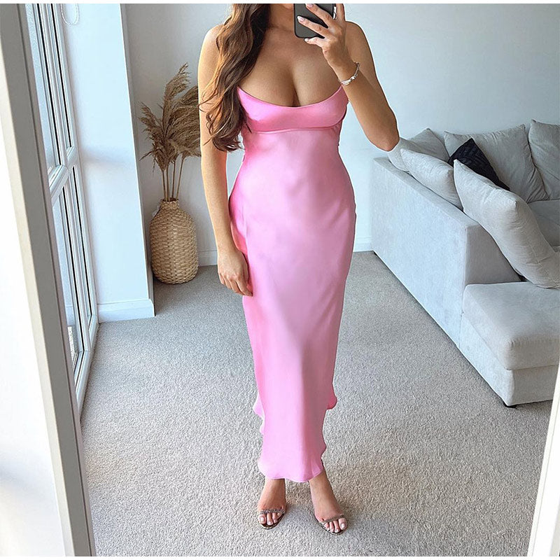 SATIN ROMANTIC DRESS