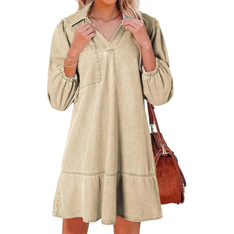 Nancy - Casual Denim Dress