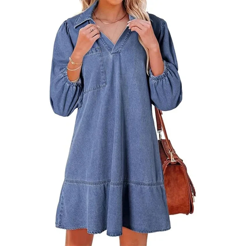Nancy - Casual Denim Dress