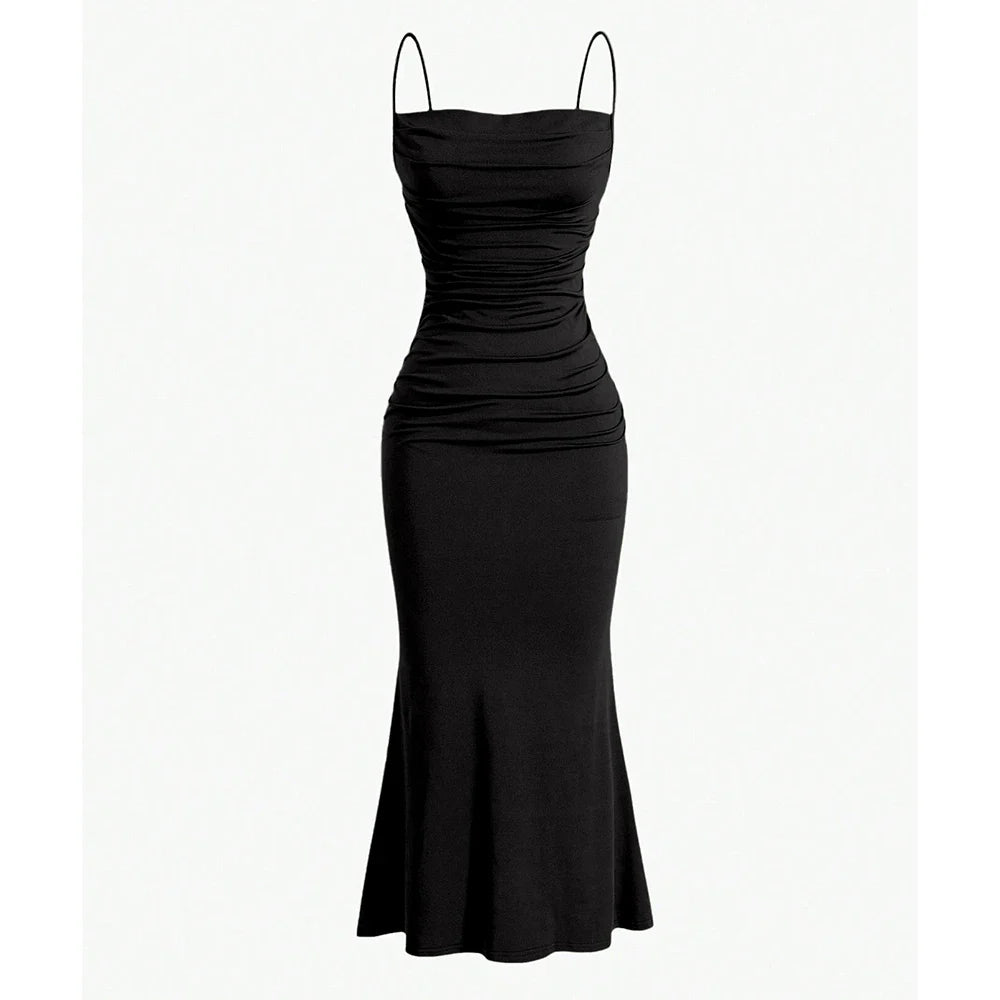 Anna - Draped Maxi Dress
