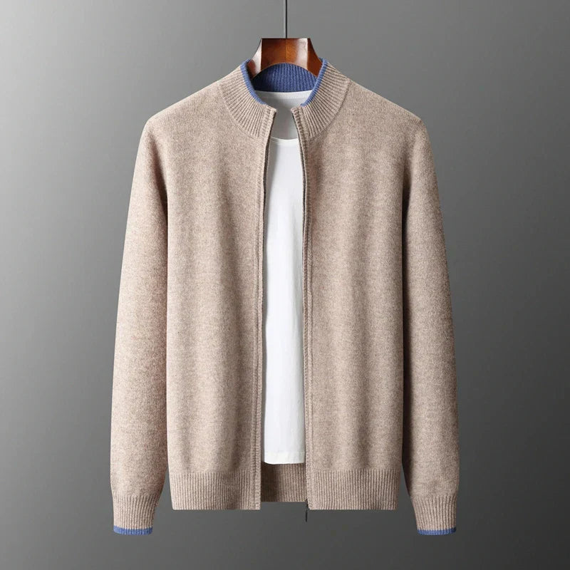 Kayden – Wool Zip-Up Sweater