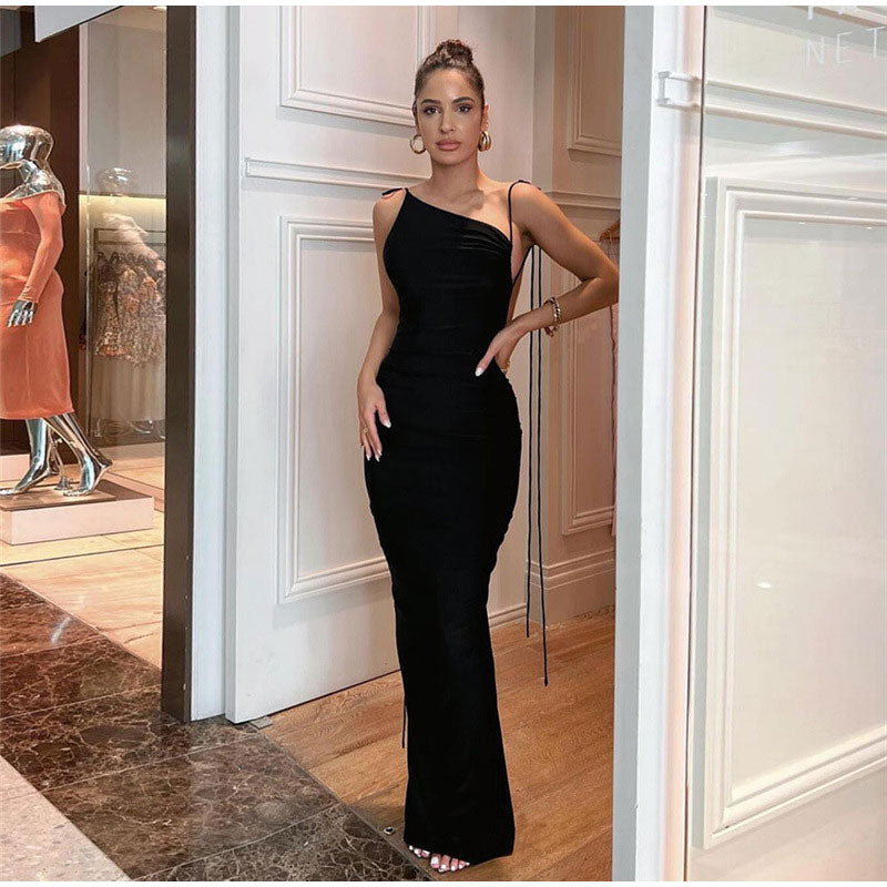 Halter Sexy Backless Slim Dress