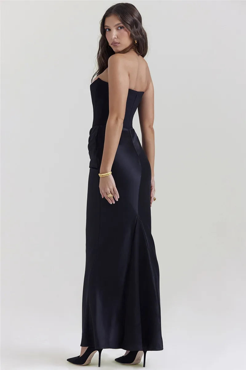 Alyia Strapless Elegant Off-shoulder Corset Dress