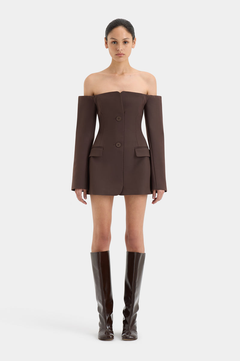 Alika Elegant Strapless Mini Celeb Dress