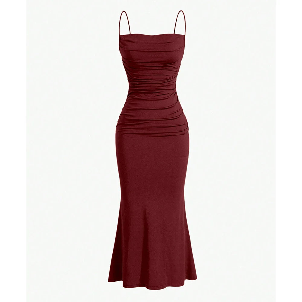 Anna - Draped Maxi Dress