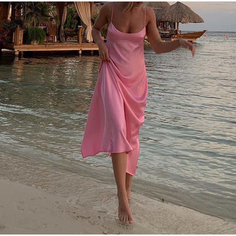 SATIN ROMANTIC DRESS