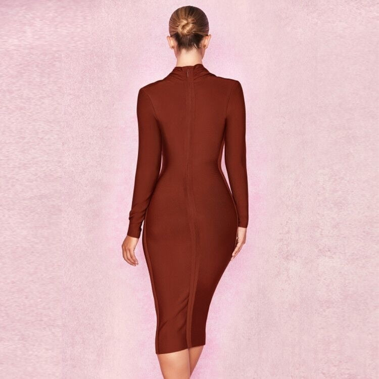 Meyamo Full Sleeve Elite Bandage Dress