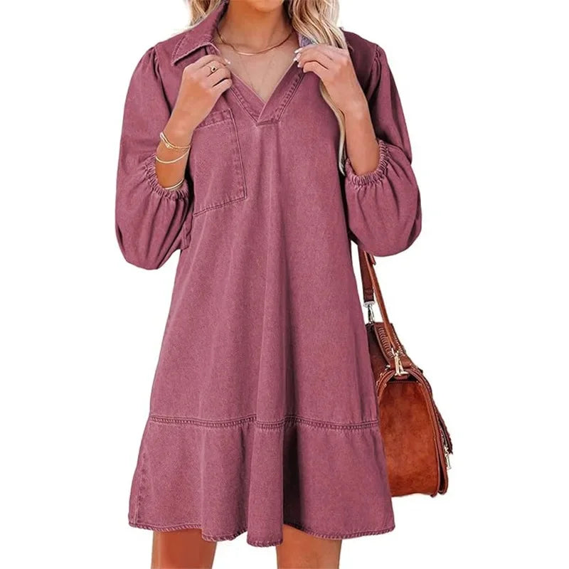 Nancy - Casual Denim Dress