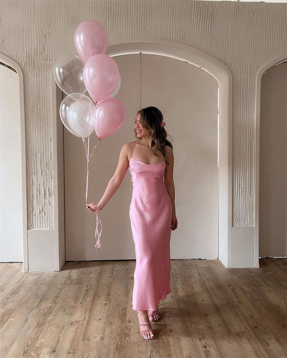 SATIN ROMANTIC DRESS