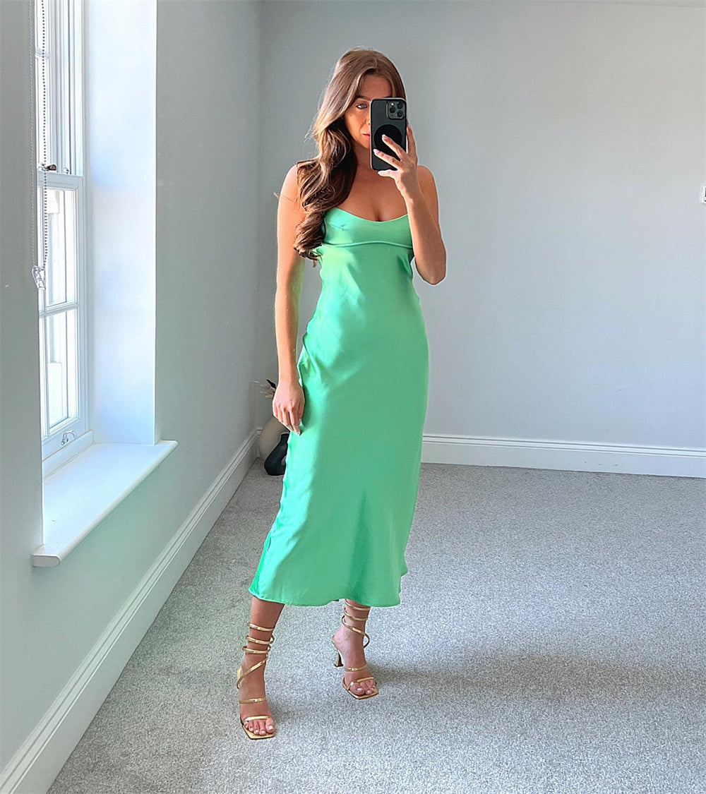 SATIN ROMANTIC DRESS