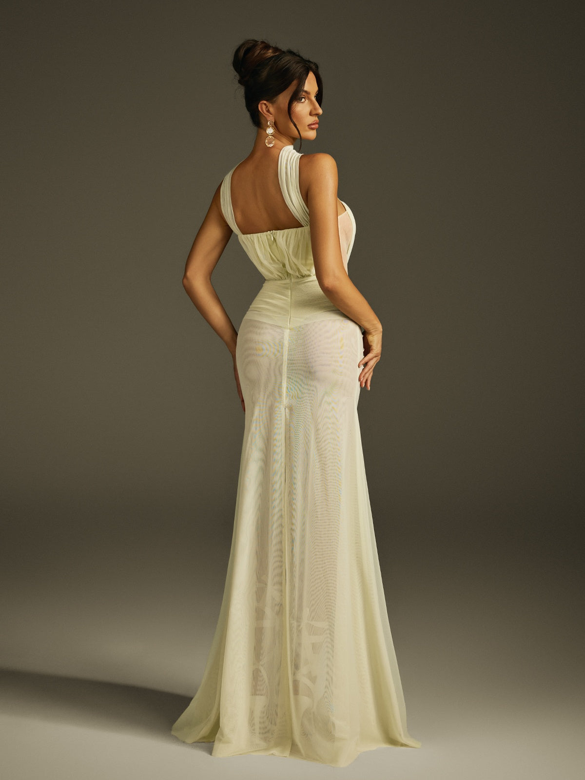 Saldor Sleeveless Cutout Split Maxi Dress