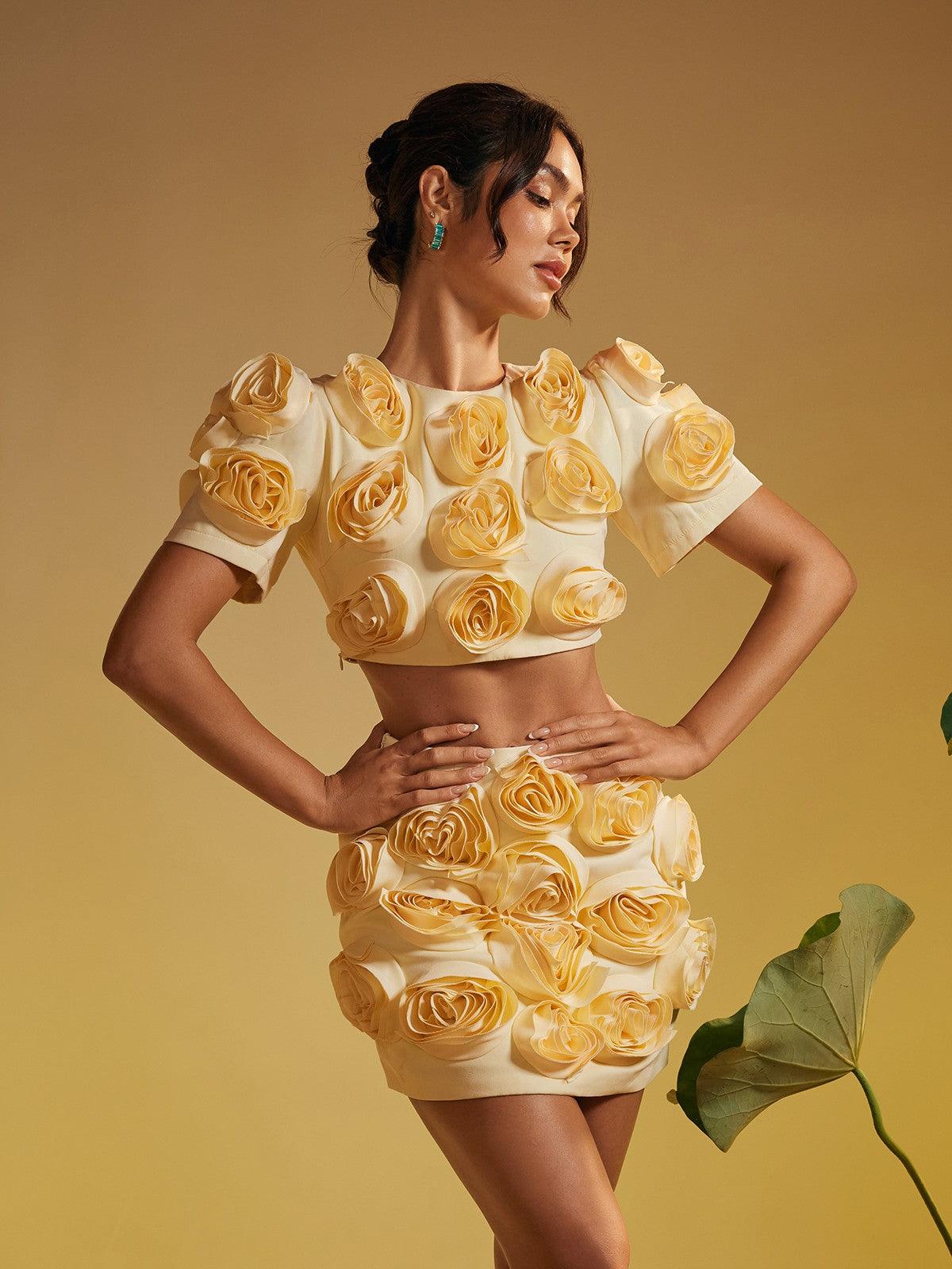 Santana Flower Skirt Set