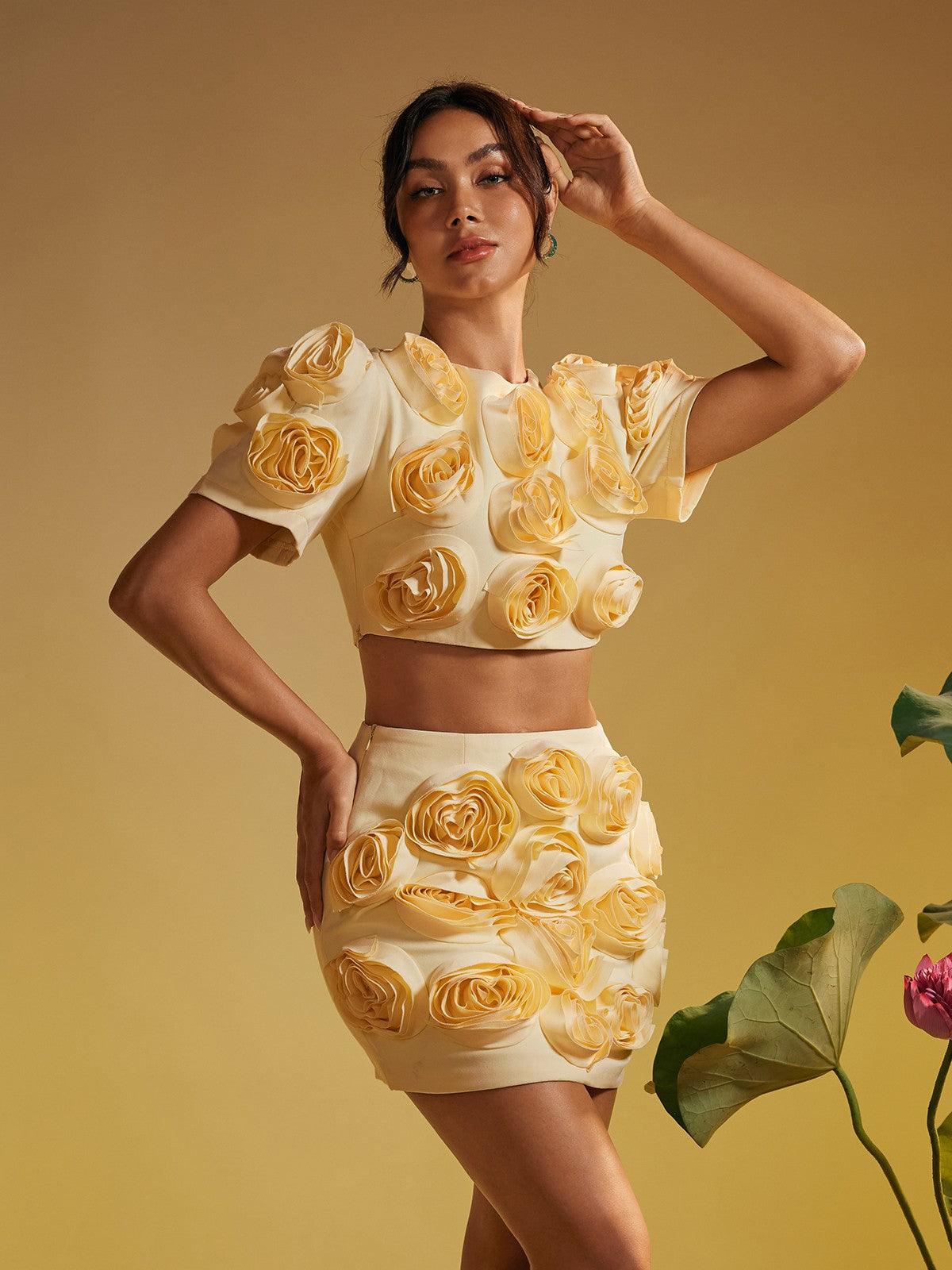 Santana Flower Skirt Set