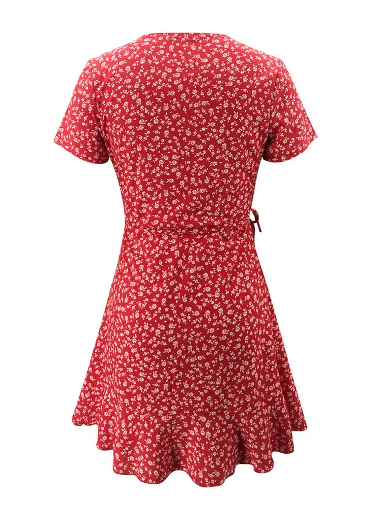 Chloe - Floral Wrap Dress