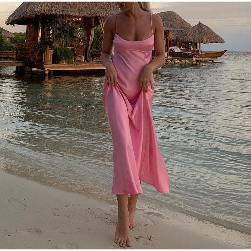 SATIN ROMANTIC DRESS