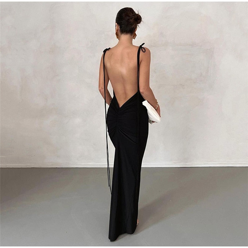 Halter Sexy Backless Slim Dress