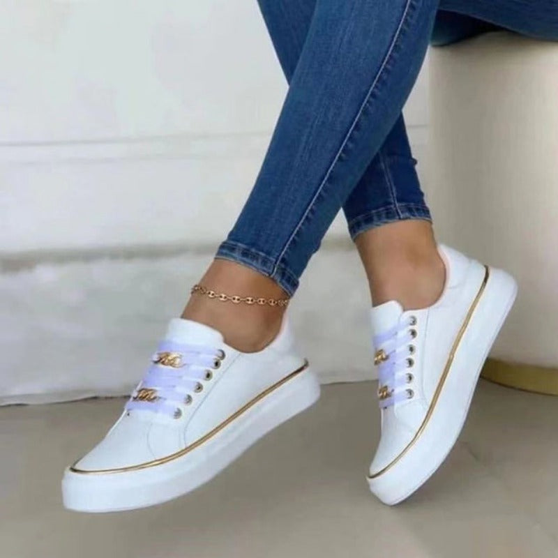 Michelle - Platform Chain Sneakers