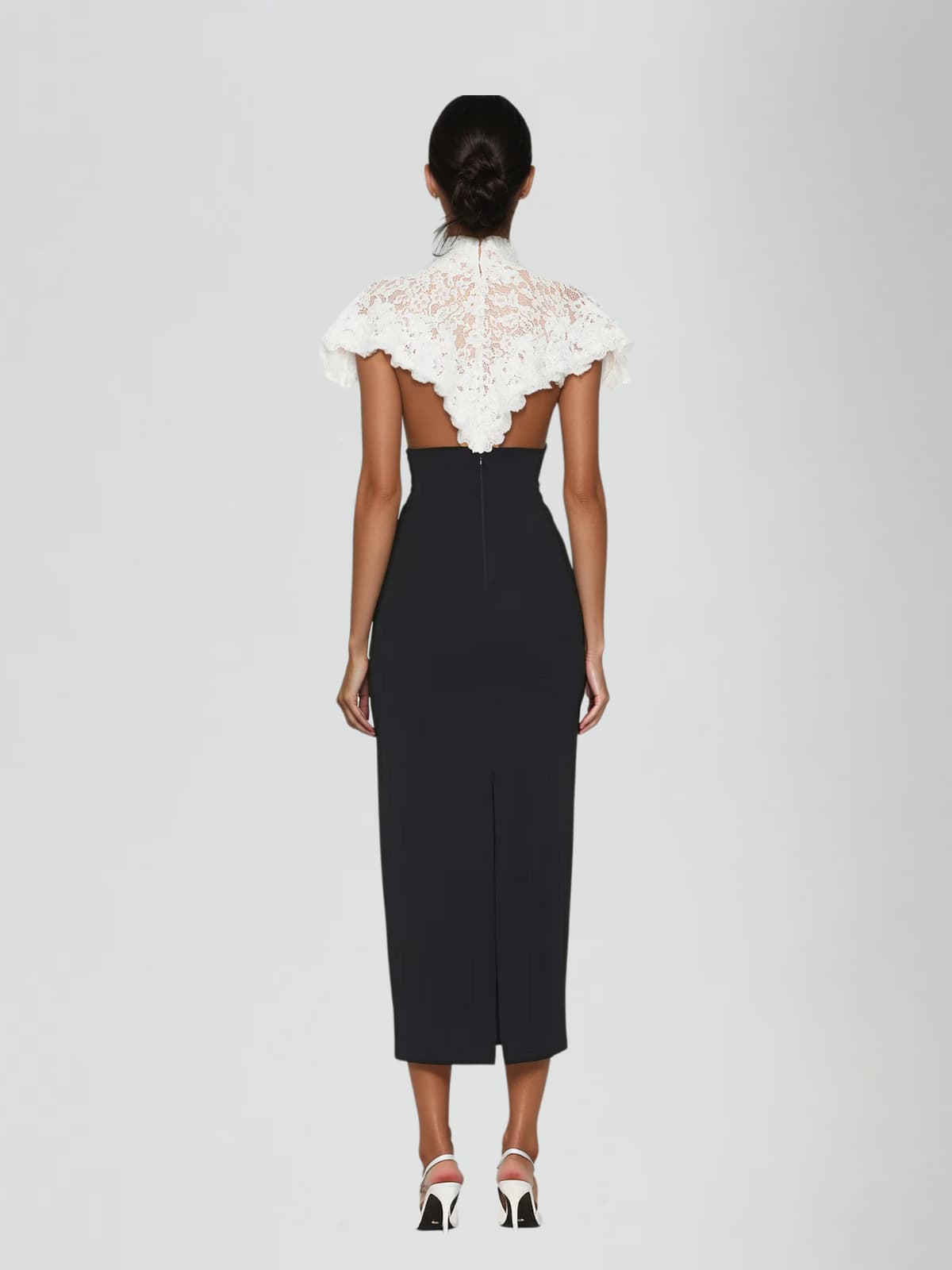 Stellara Shawl Lace Skirt Set