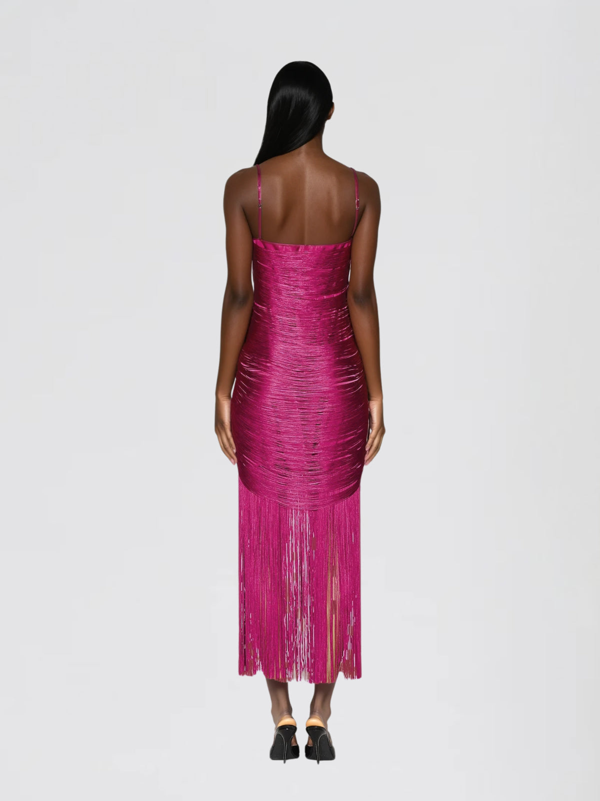 Syriel Spaghetti Fringe Maxi Dress