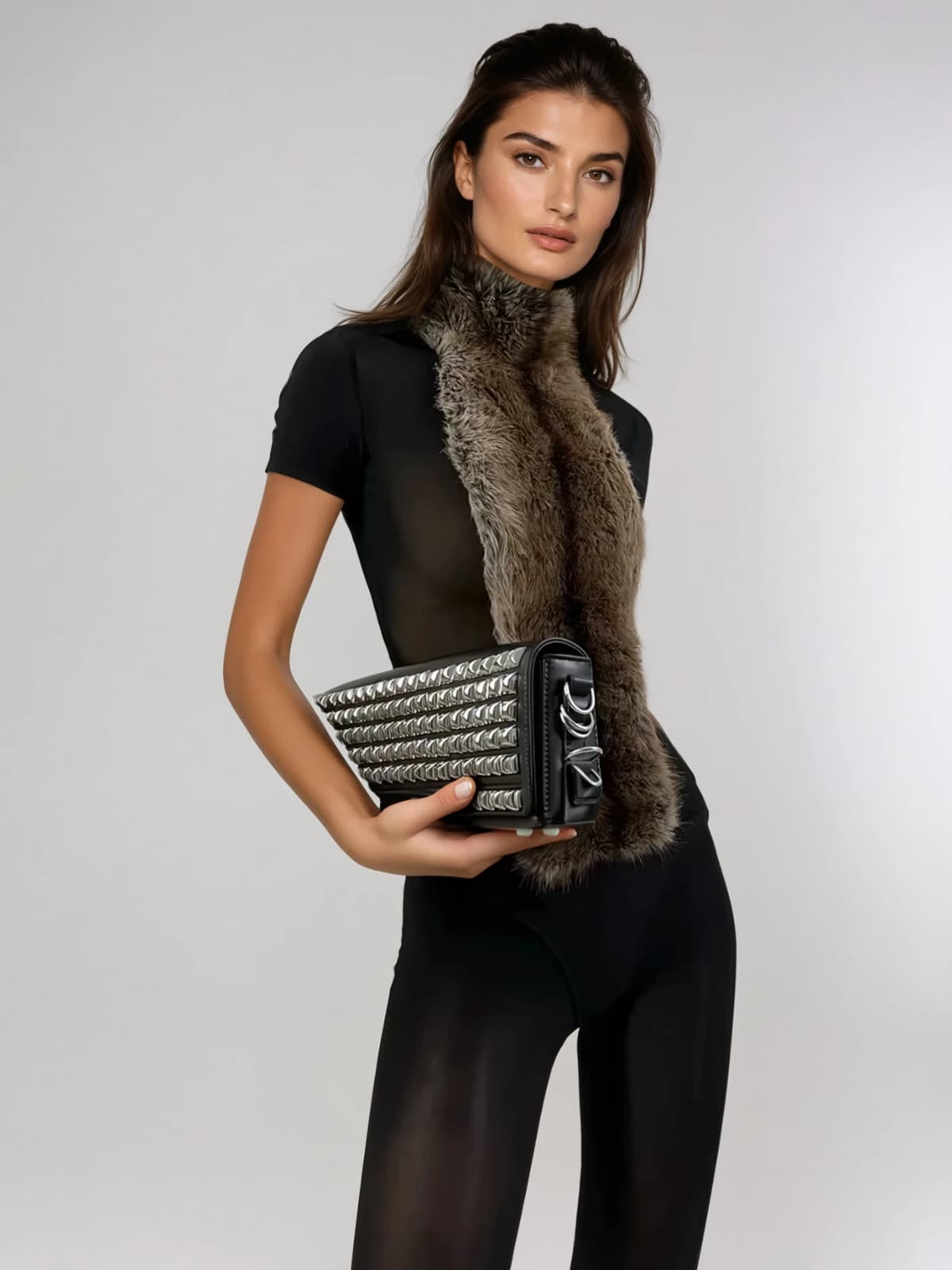 Vavor Short Sleeve Furry Mesh Top