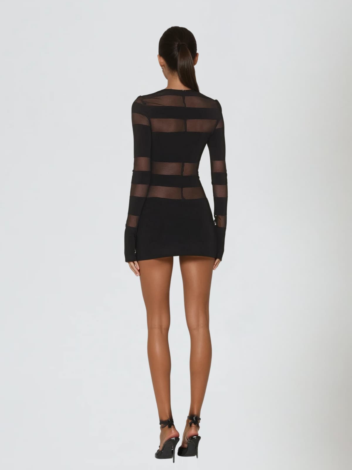 Velythar Long Sleeve Stripe Mini Dress