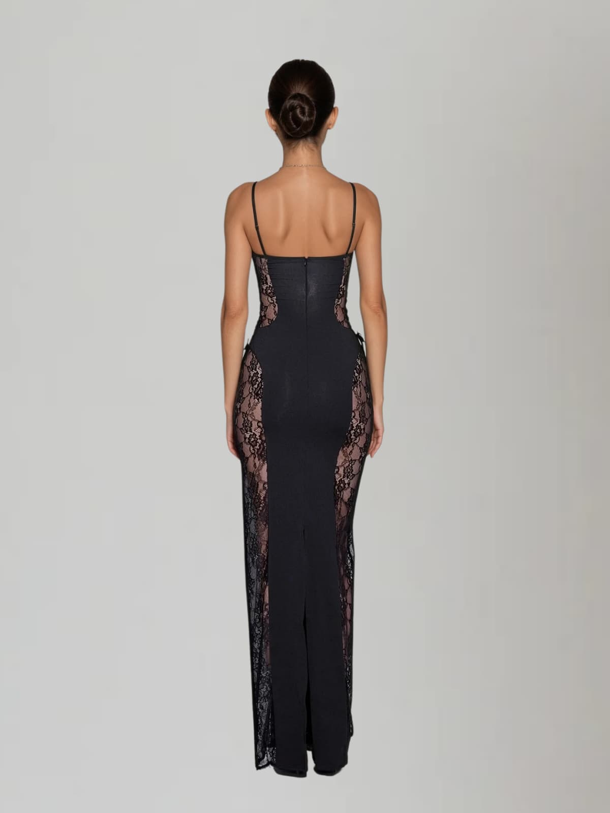 Velyxra Spaghetti Lace Maxi Dress