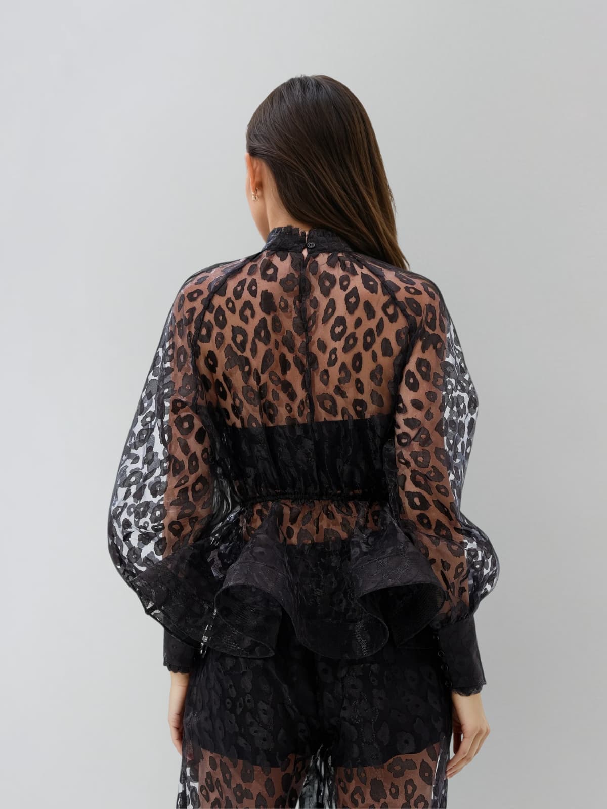 Vethara Bow Leopard Pants Set