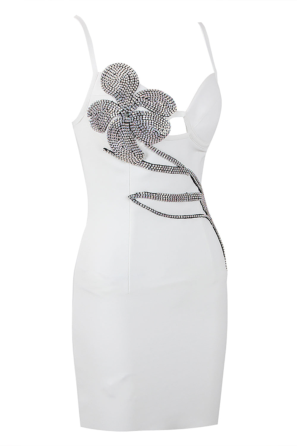 Barabal Diamonate Mini Bandage Dress