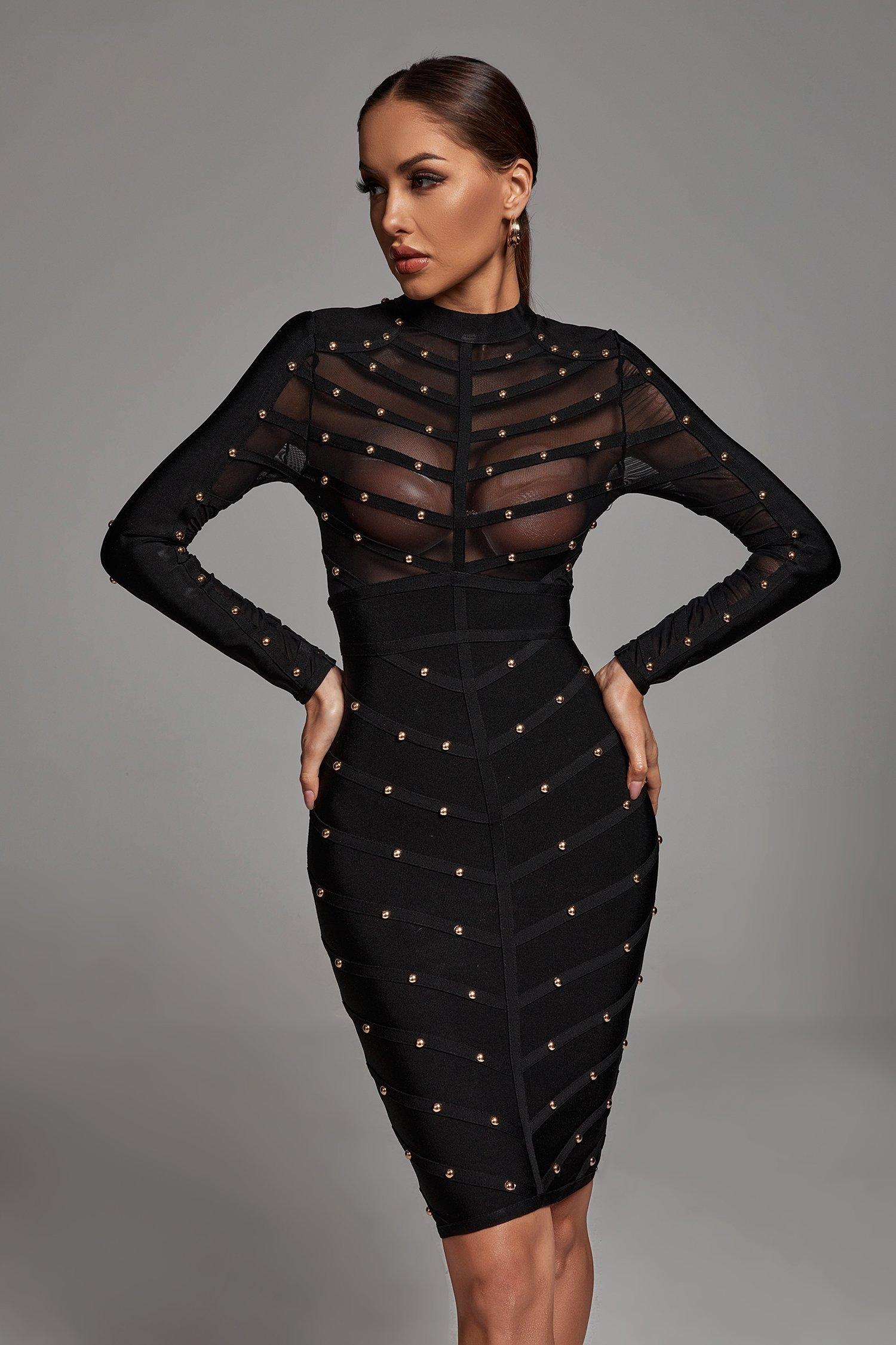 Aerilla sleeved Elegant Dress