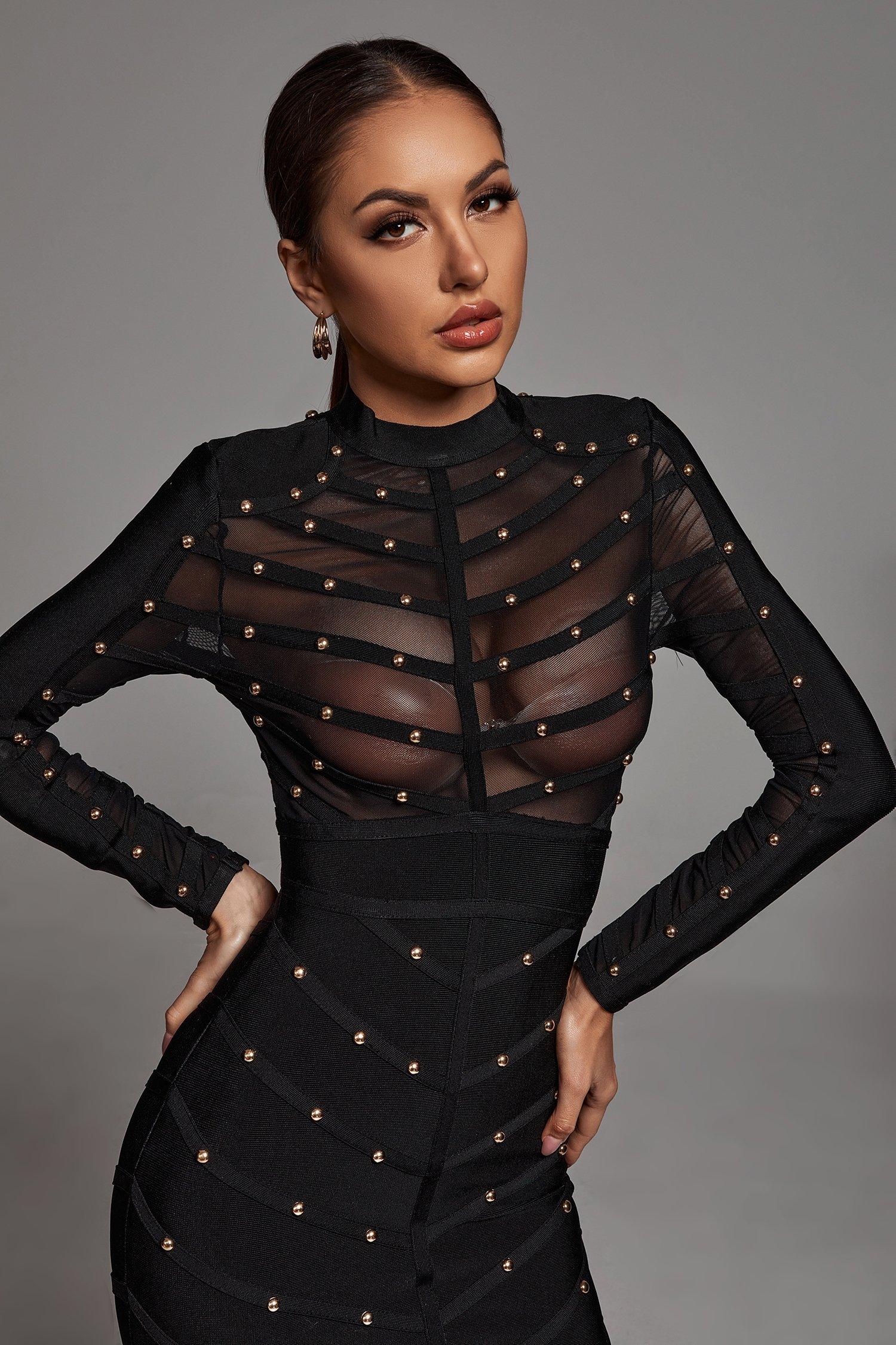 Aerilla sleeved Elegant Dress