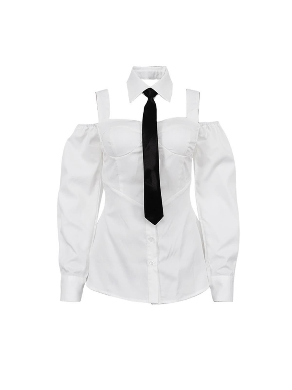 Wraza Off Shoulder Tie Shirt