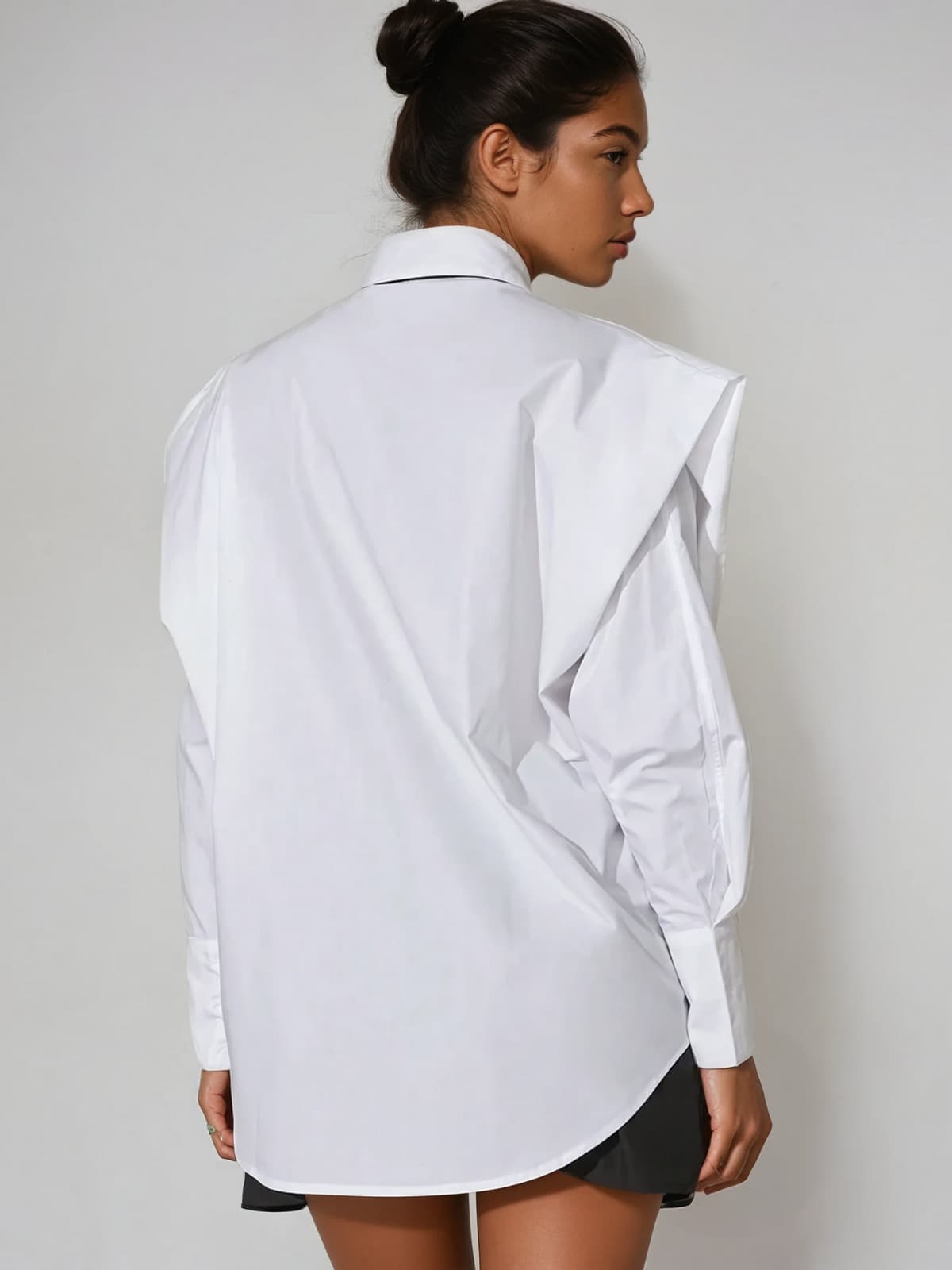 Xenthis Folded Collar Tie Shirt