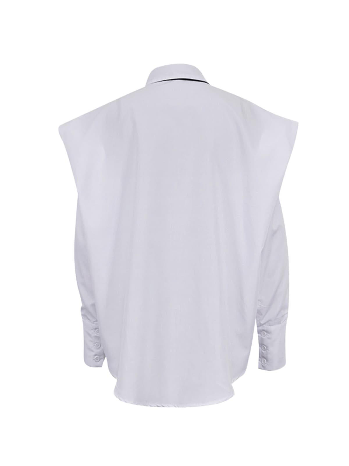 Xenthis Folded Collar Tie Shirt