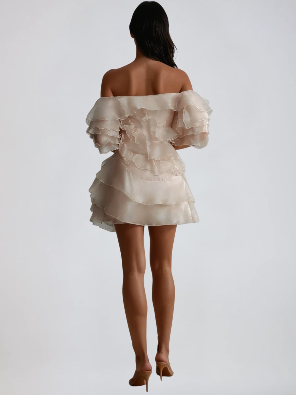 Xyrisza Off Shoulder Ruffle Mini Dress
