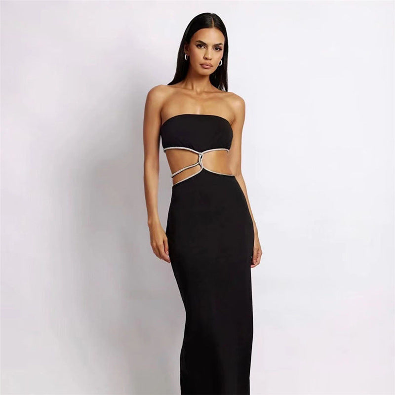 Lemiya Hollowed-out Slit Dress