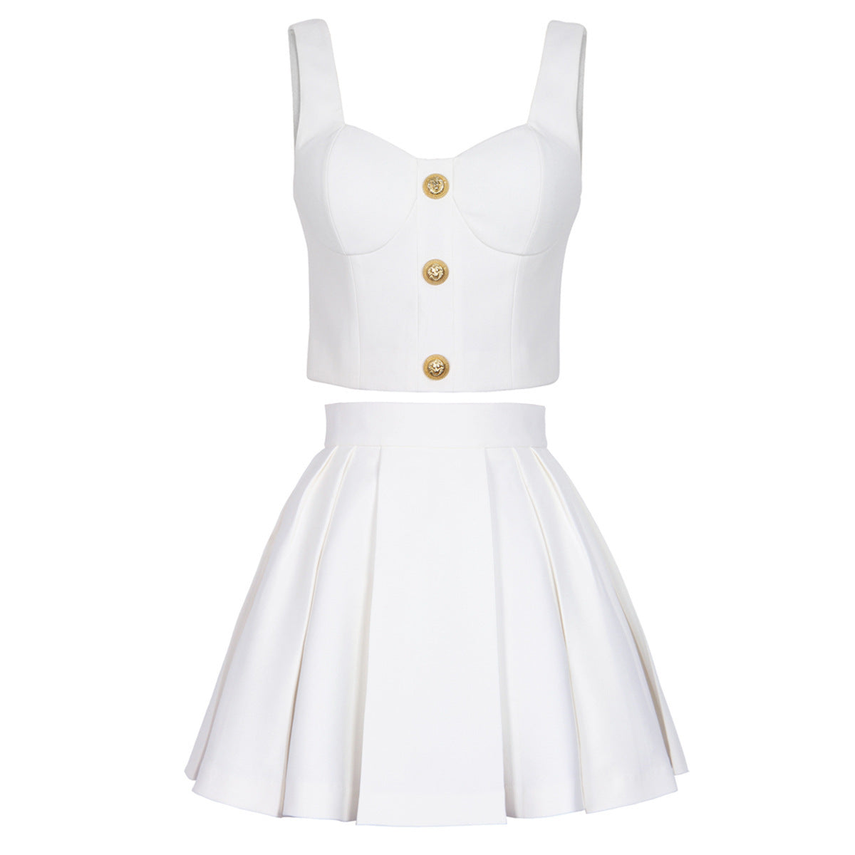 Elegant And Sexy Sleeveless Short Vest Corset Skirt
