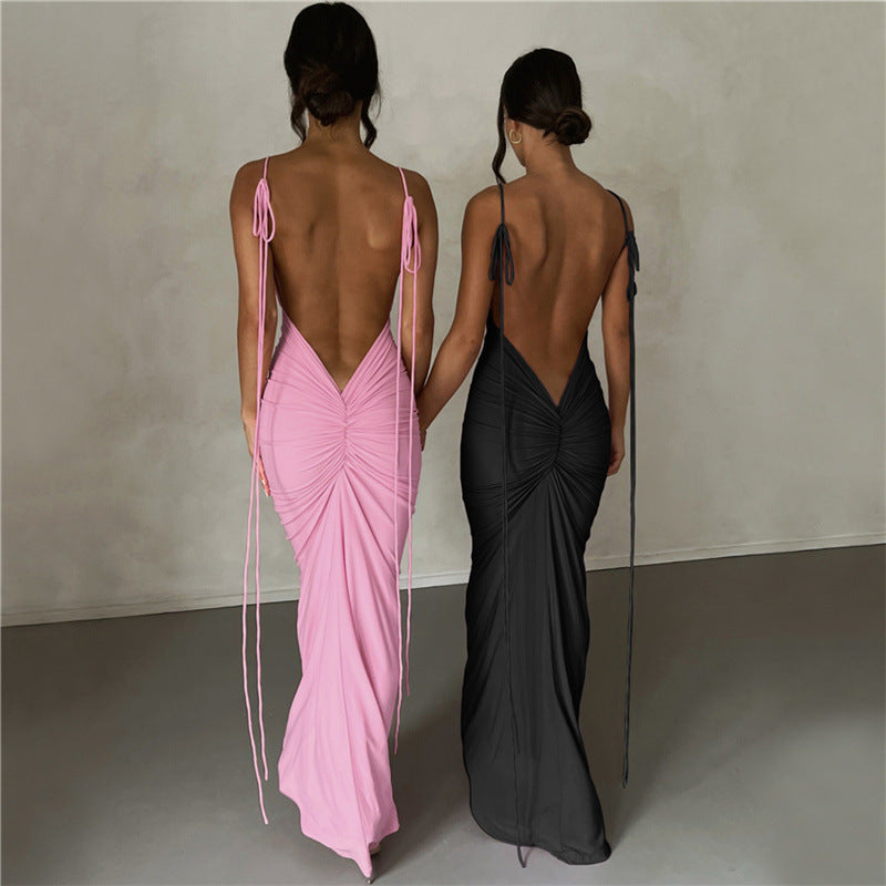 Halter Sexy Backless Slim Dress